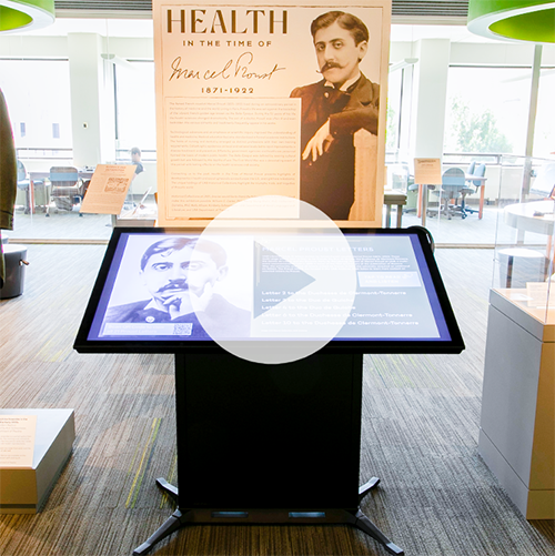Take a virtual 360-degree tour of the Pappas Gallery’s current exhibit, 'Health in the Time of Marcel Proust'