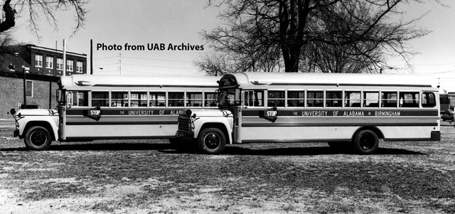 Two old buses