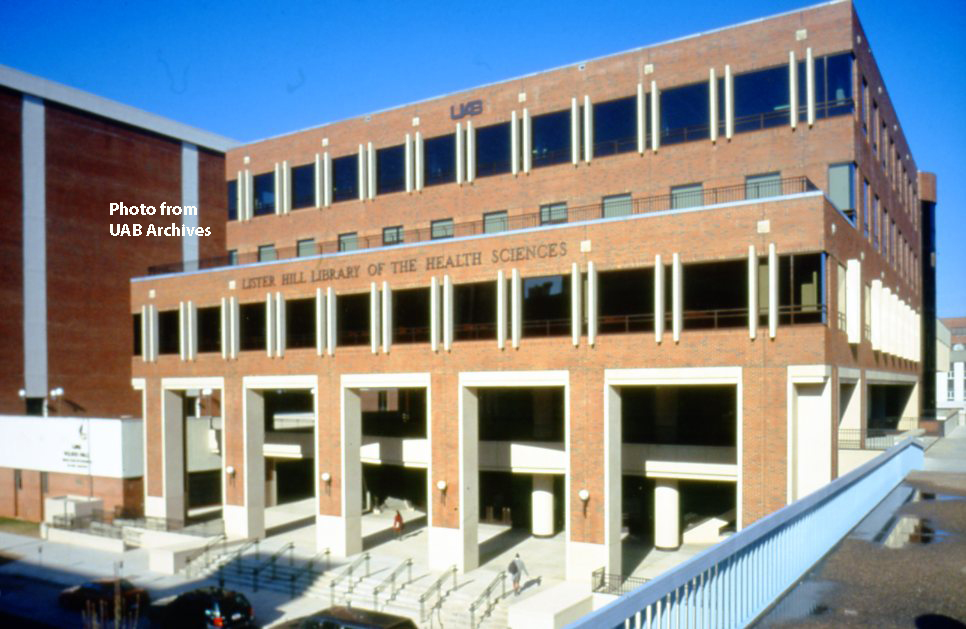 Exterior of Lister Hill Library for the Health Sciences