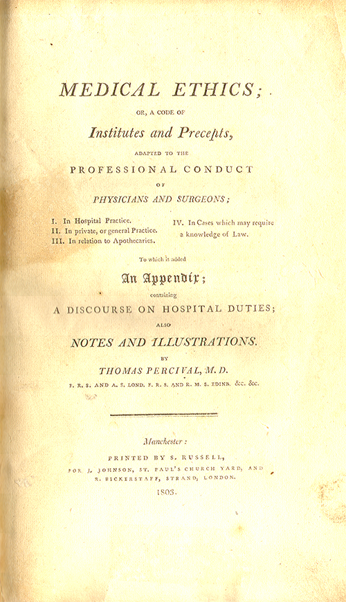Percival Medical Ethics